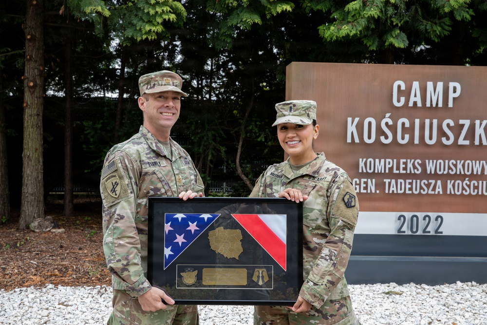 510th Regional Support Group hosts a farewell ceremony for Maj. Adam Eyerly