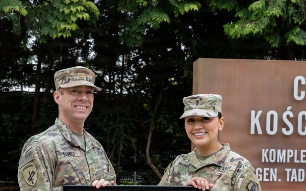 510th Regional Support Group hosts a farewell ceremony for Maj. Adam Eyerly