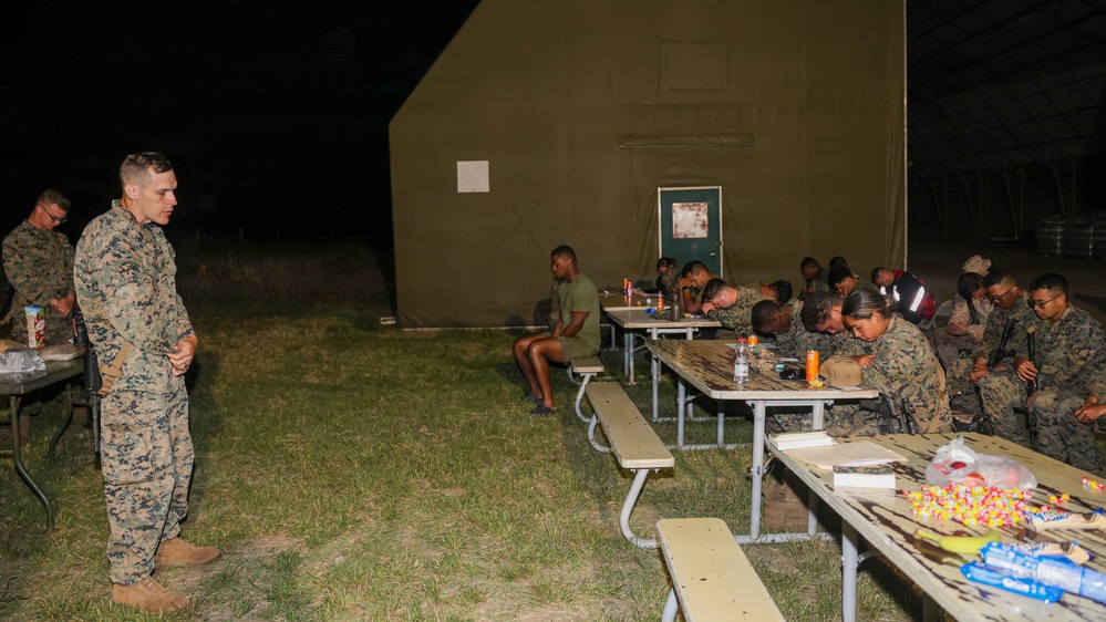 U.S. Marines and Sailors holds field service in Romania