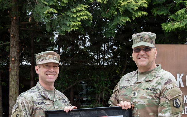 510th Regional Support Group hosts a farewell ceremony for Maj. Adam Eyerly