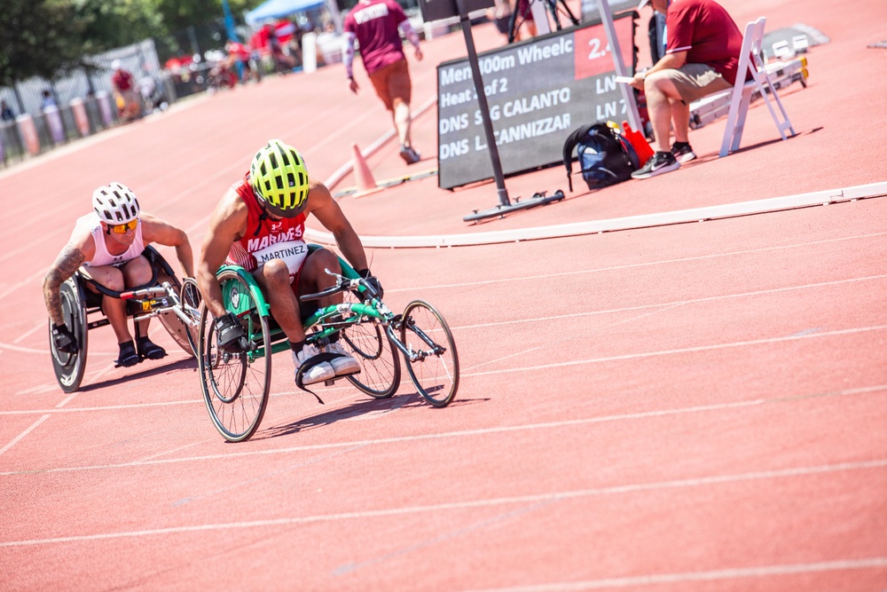 Team Marine Corps Takes Warrior Games Track and Field in Stride