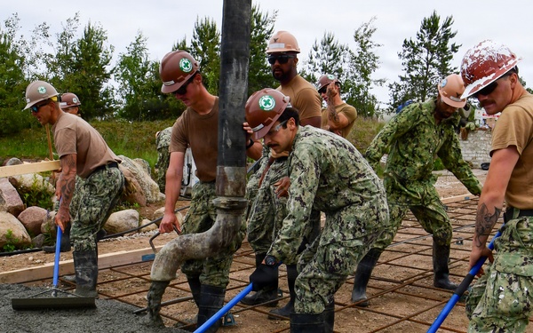 Amphibious Construction Battalion 1 begins to finalize Boat Ramp Construction during BALTOPS 2026