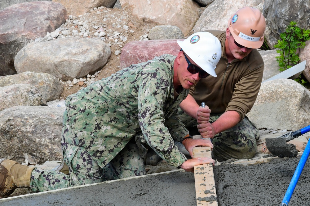 Amphibious Construction Battalion 1 begins to finalize Boat Ramp Construction during BALTOPS 2026