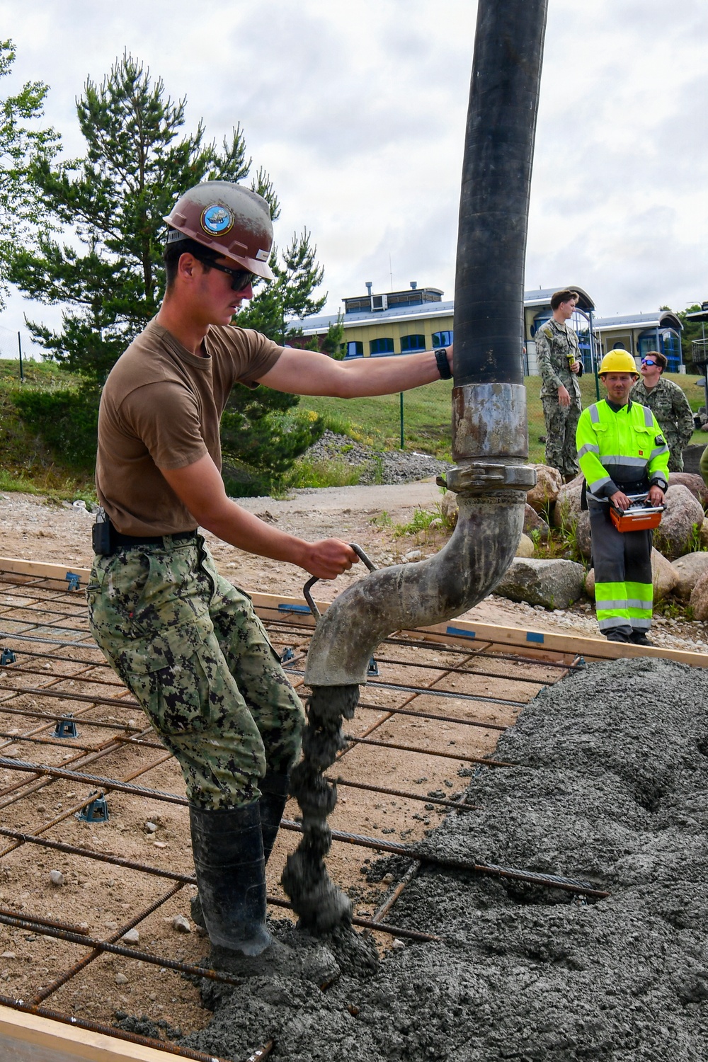 Amphibious Construction Battalion 1 begins to finalize Boat Ramp Construction during BALTOPS 2026