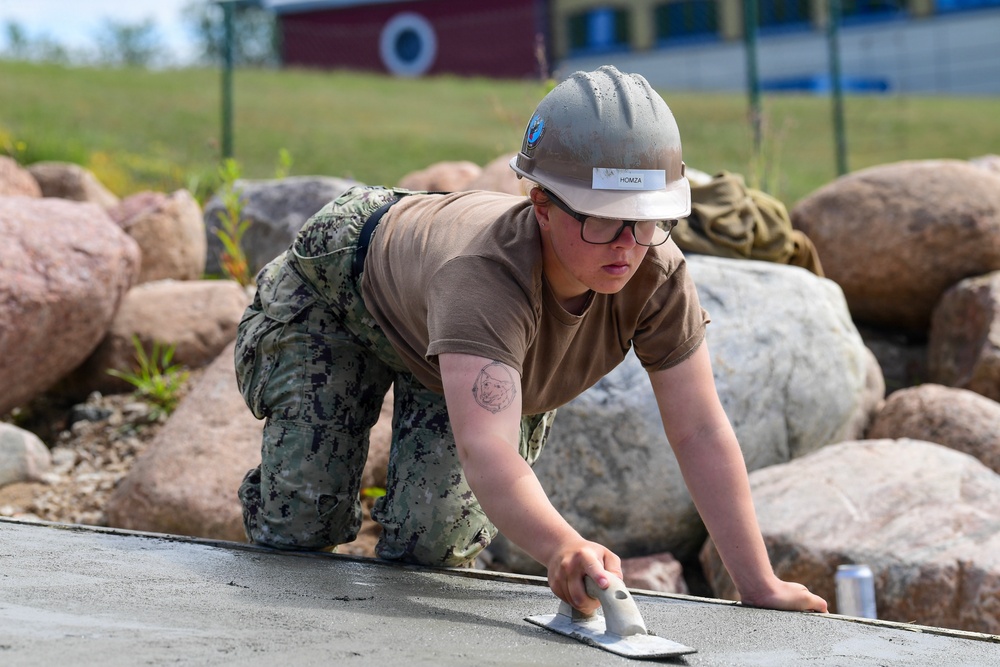 Amphibious Construction Battalion 1 begins to finalize Boat Ramp Construction during BALTOPS 2026