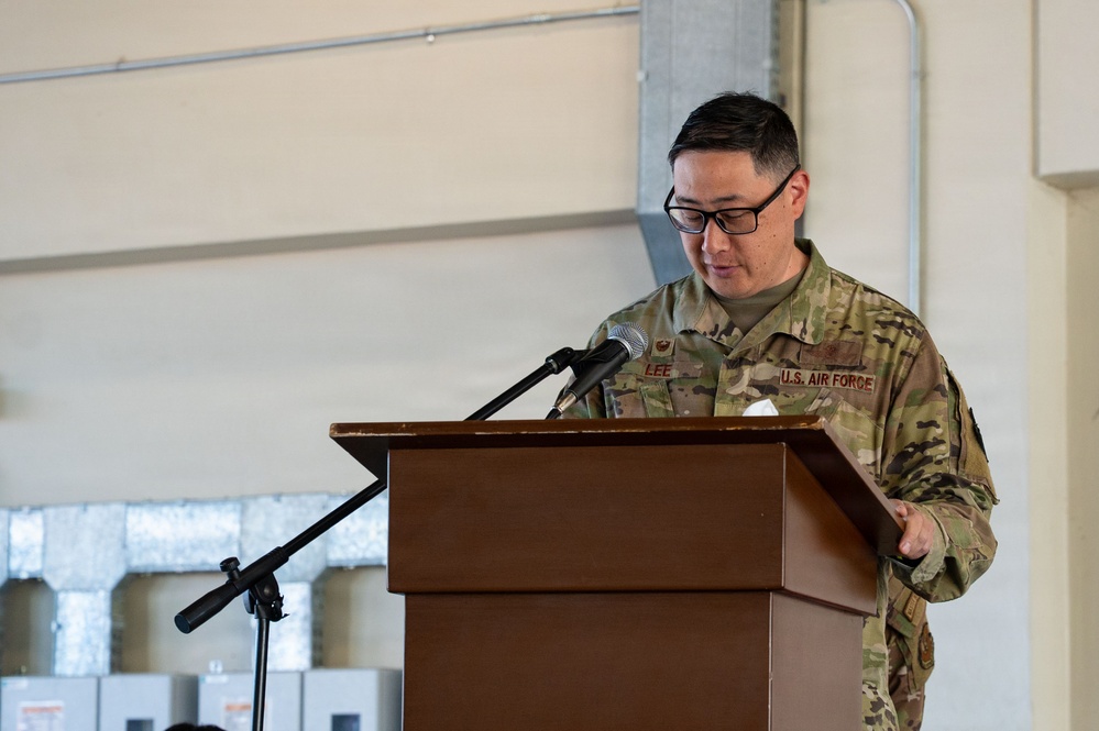 39th Civil Engineering Squadron Change of Command ceremony