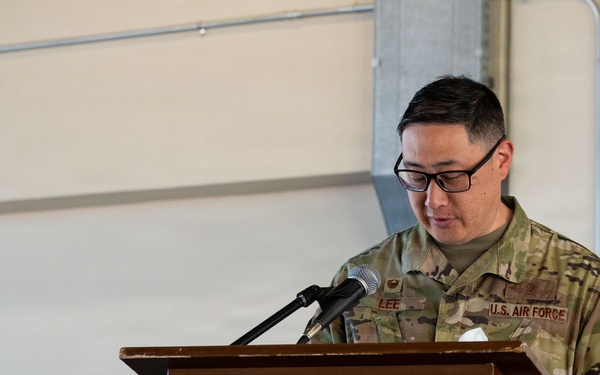 39th Civil Engineering Squadron Change of Command ceremony