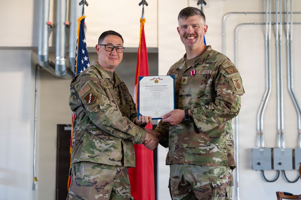 39th Civil Engineering Squadron Change of Command ceremony