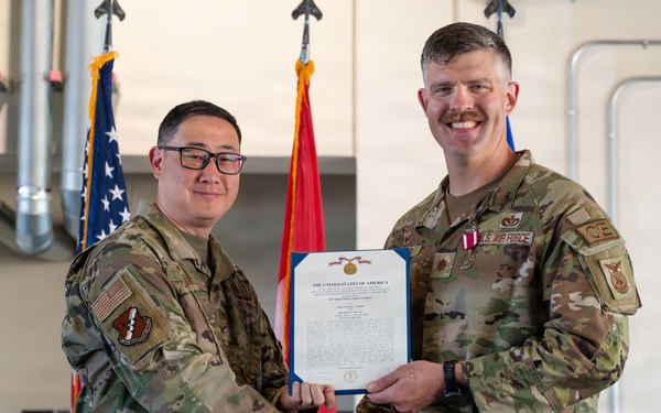 39th Civil Engineering Squadron Change of Command ceremony