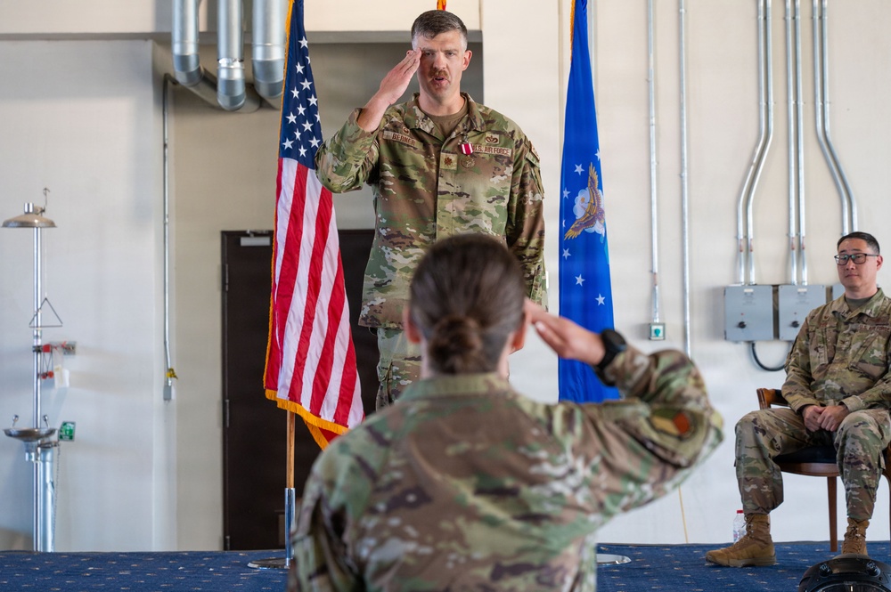 39th Civil Engineering Squadron Change of Command ceremony