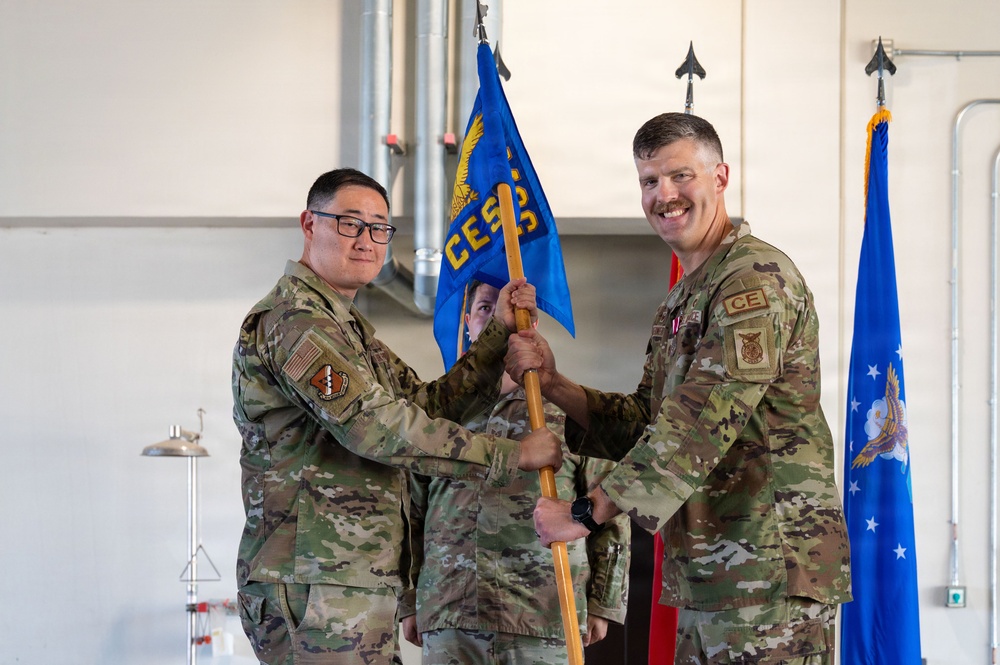 39th Civil Engineering Squadron Change of Command ceremony