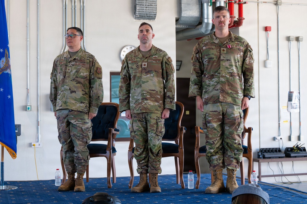 39th Civil Engineering Squadron Change of Command ceremony