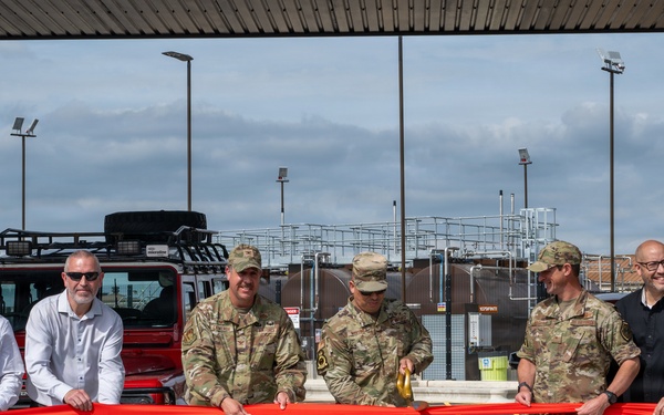 Reopening base gas station ceremony