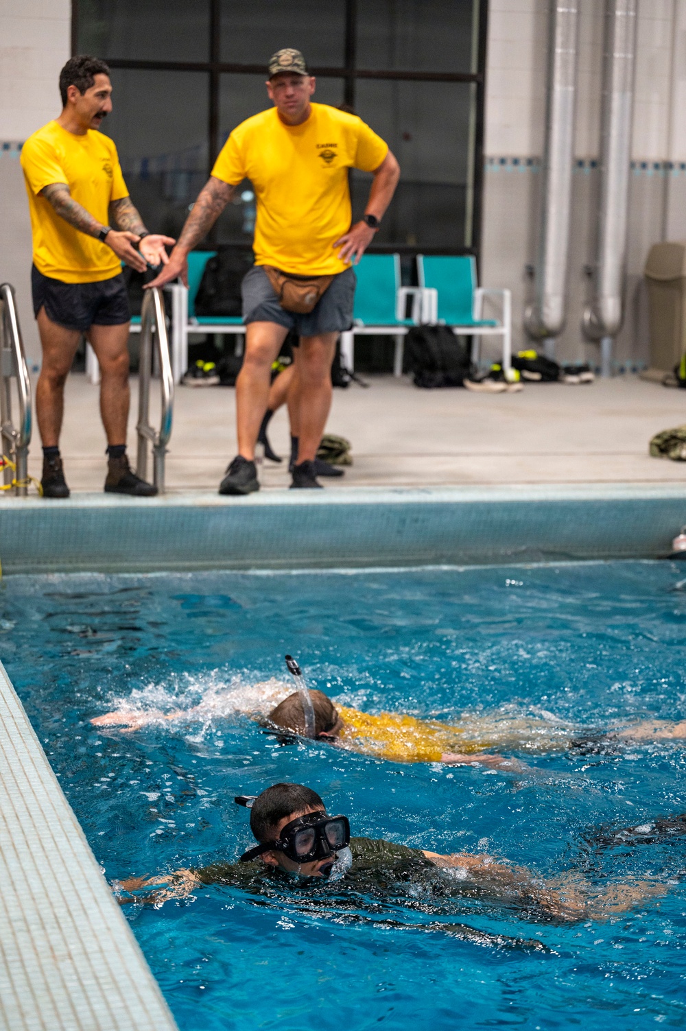 Navy students learn water survival