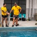 Navy students learn water survival