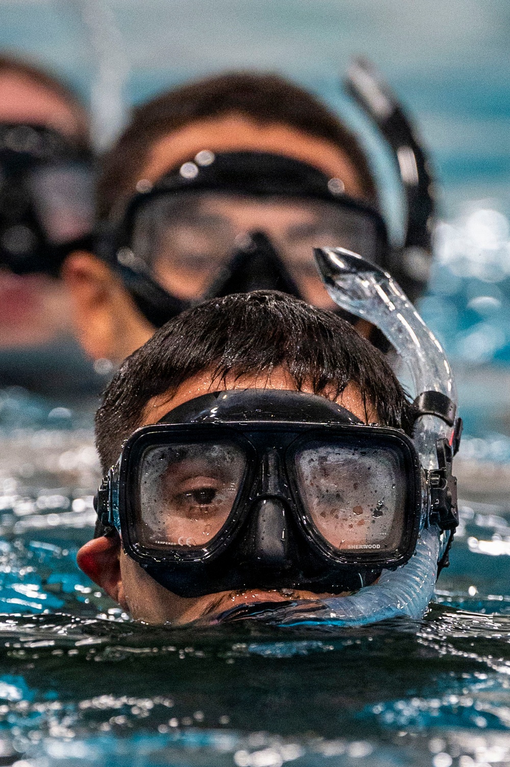 Navy students learn water survival