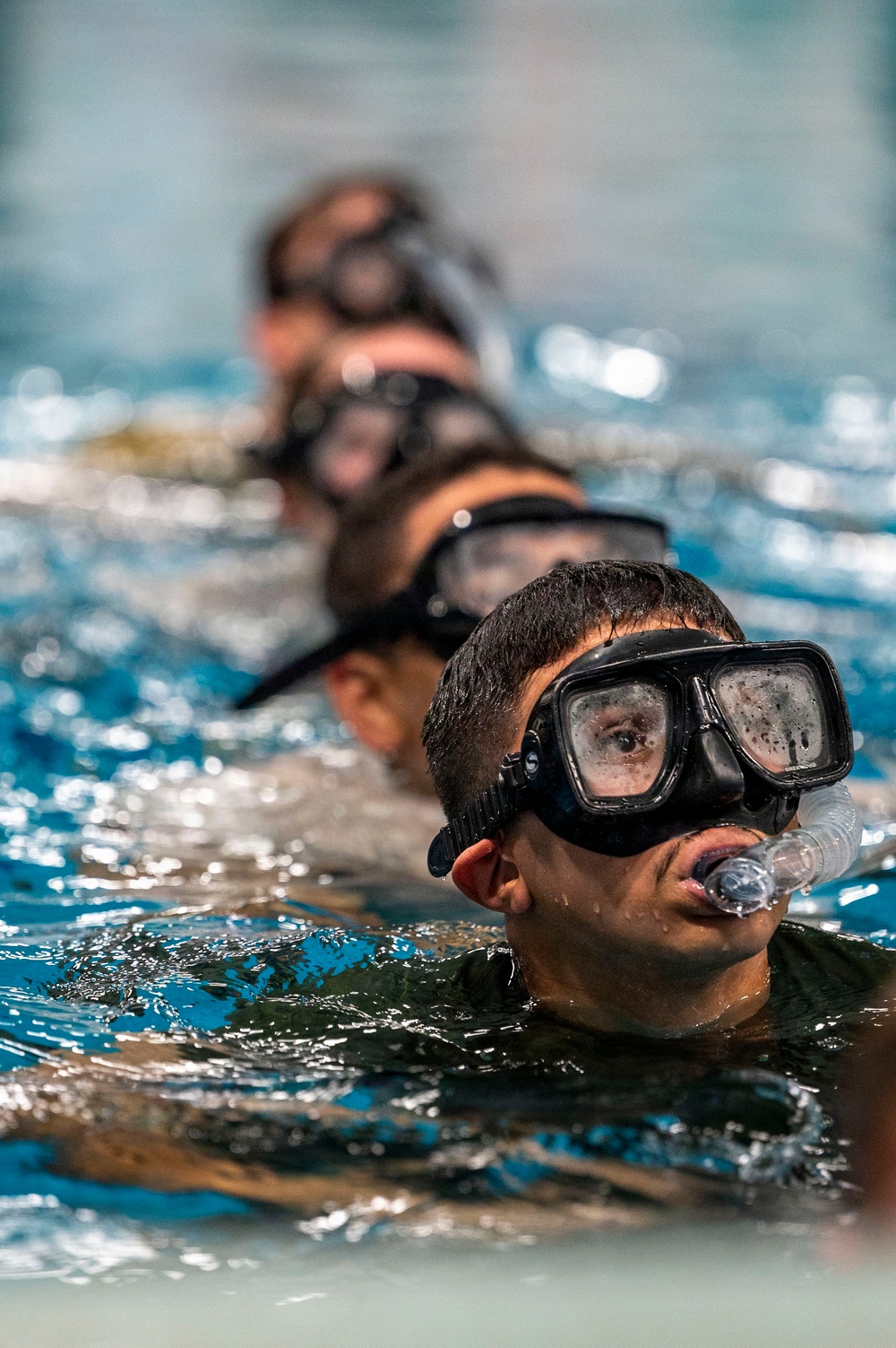 Navy students learn water survival