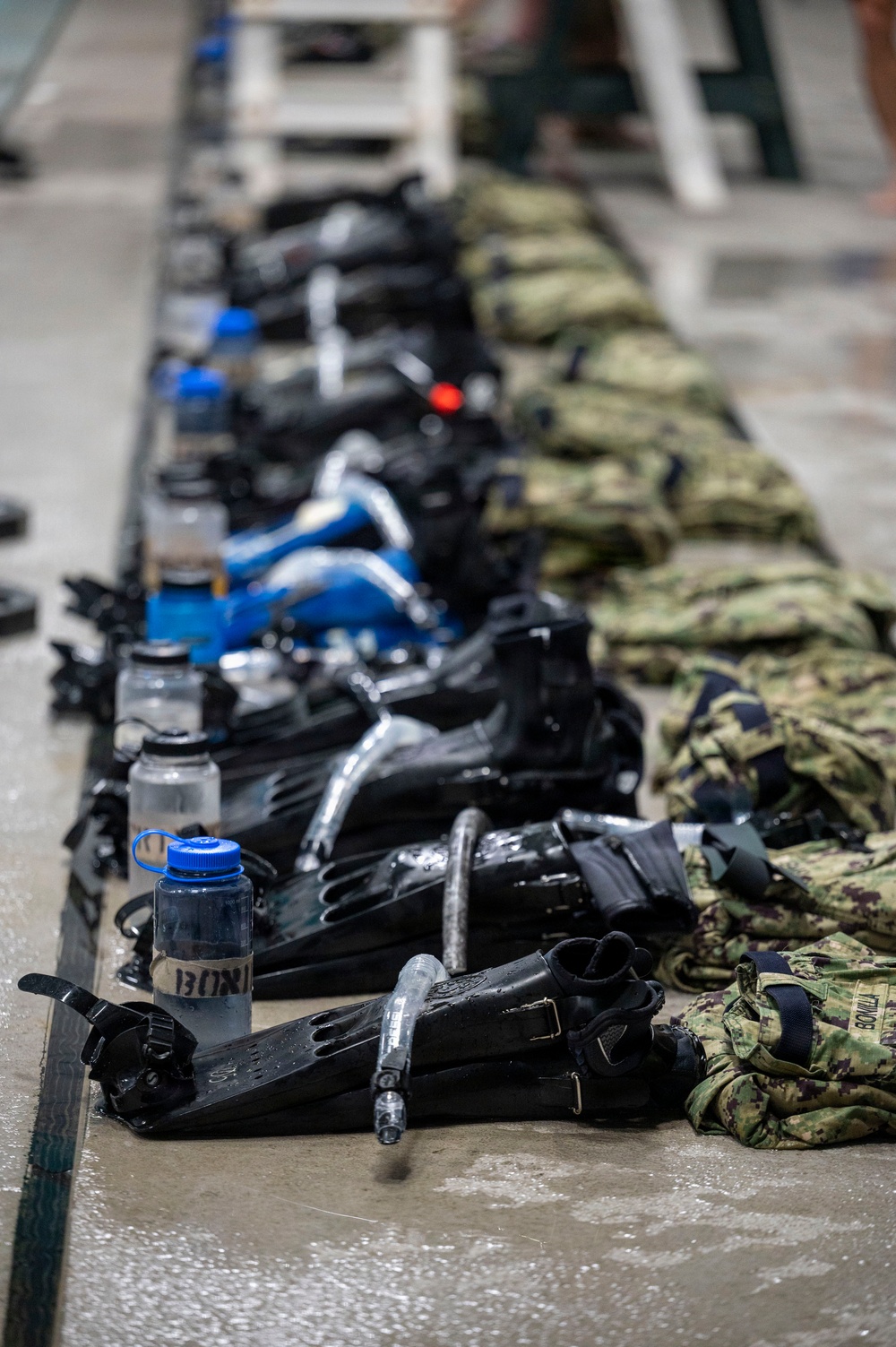 Navy students learn water survival