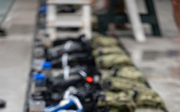 Navy students learn water survival