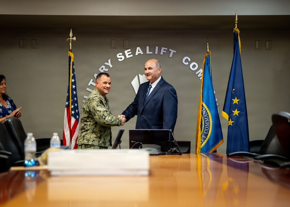 Military Sealift Command Official Ceremony Handshake