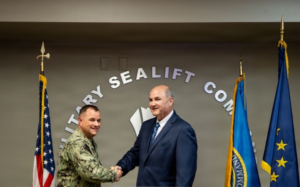 Military Sealift Command Official Ceremony Handshake