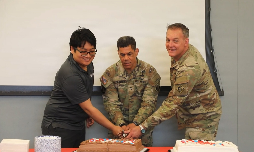 New England District celebrates 251 years with cake cutting ceremony