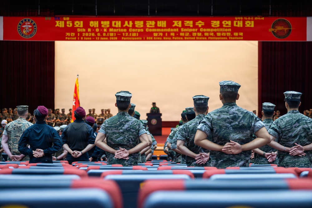 U.S. Marines Participate in the International Sniper Competition: Closing Ceremony