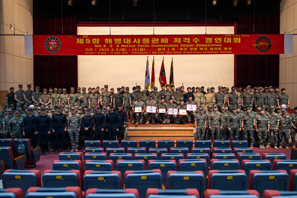 U.S. Marines Participate in the International Sniper Competition: Closing Ceremony