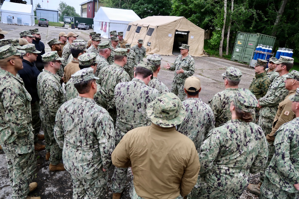 22nd NCR Leadership Engages Personnel at Camp Turtle during BALTOPS 2026
