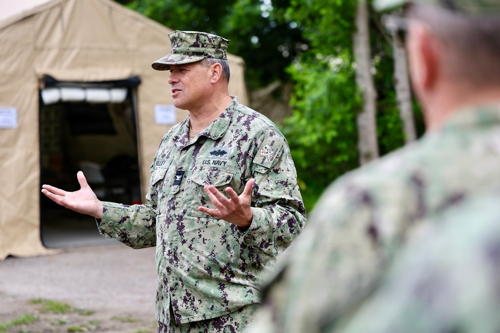 22nd NCR Leadership Engages Personnel at Camp Turtle during BALTOPS 2026