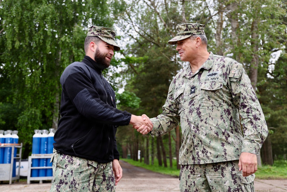 22nd NCR Leadership Engages Personnel at Camp Turtle during BALTOPS 2026