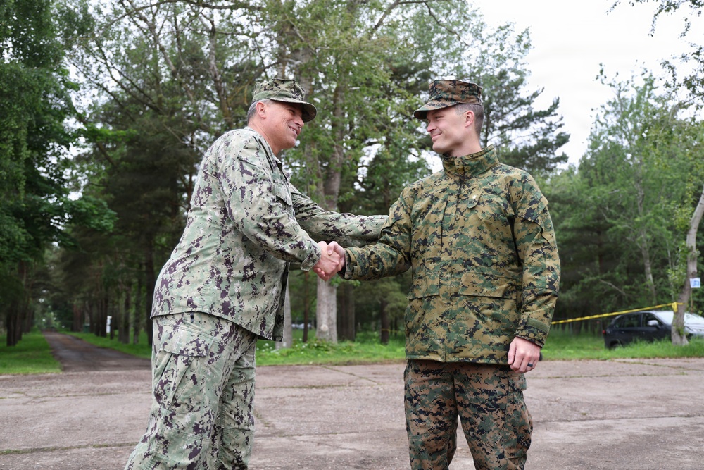 22nd NCR Leadership Engages Personnel at Camp Turtle during BALTOPS 2026
