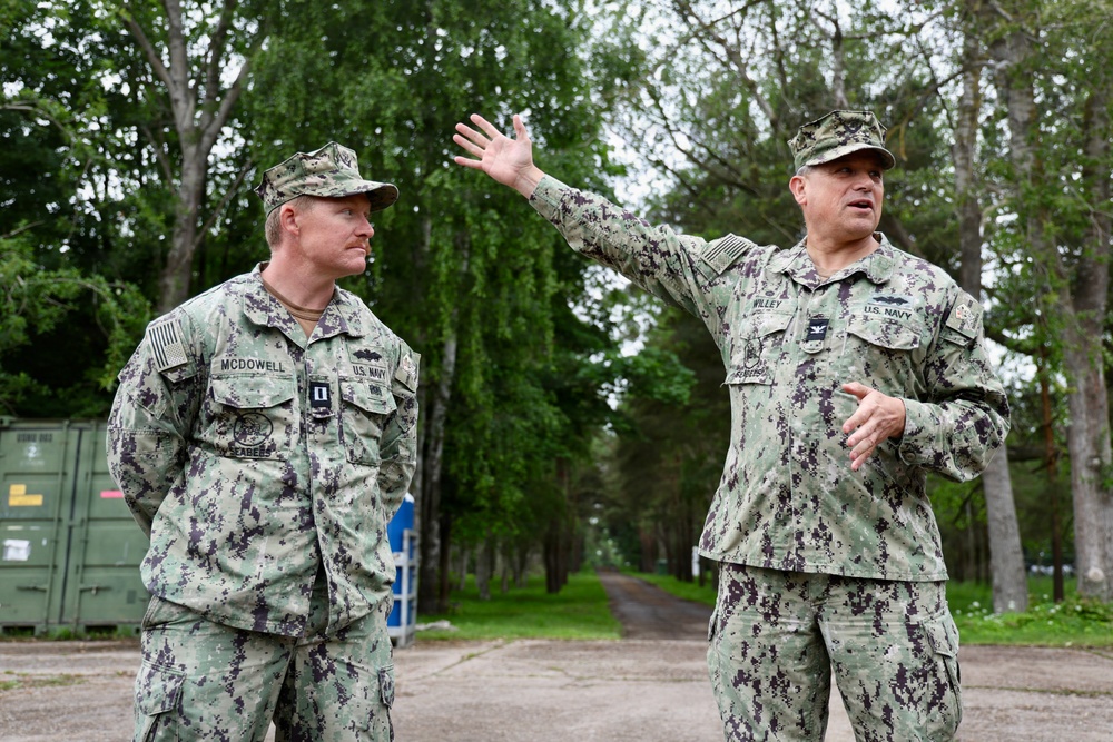 22nd NCR Leadership Engages Personnel at Camp Turtle during BALTOPS 2026