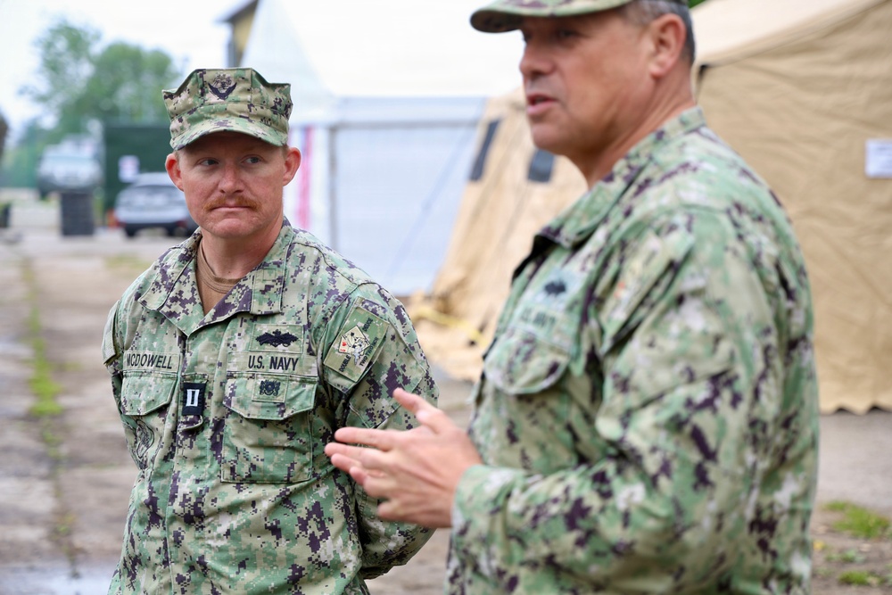 22nd NCR Leadership Engages Personnel at Camp Turtle during BALTOPS 2026