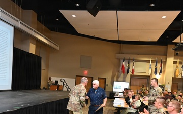 CMoH Recipient, Vietnam Combat Medic, speaks to combat medic trainees