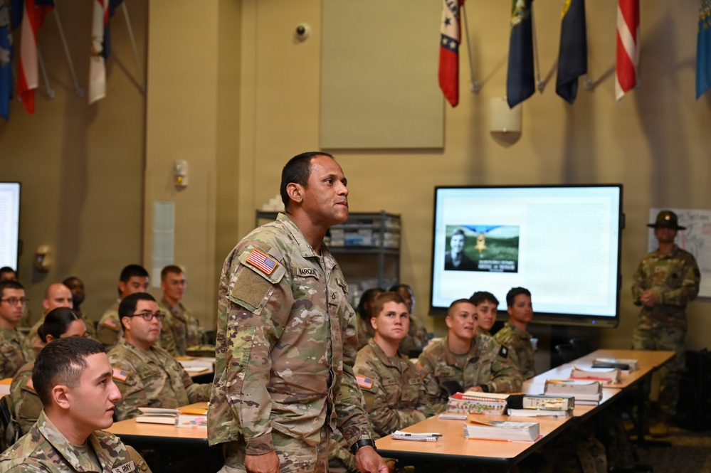 CMoH Recipient, Vietnam Combat Medic speaks to medic trainees