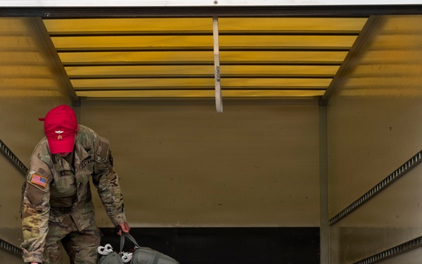 U.S. service members prep for airborne ops down Saint Lõ