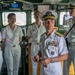 Vice Adm. Doug Perry, Commander, U.S. 2nd Fleet , vistis foreign ships.