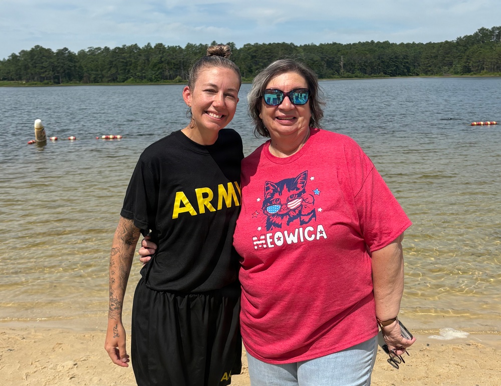 59th Aviation Troop Command Soldiers Participate in Baptism Service at Weston Lake