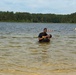 59th Aviation Troop Command Soldiers Participate in Baptism Service at Weston Lake