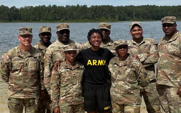 59th Aviation Troop Command Soldiers Participate in Baptism Service at Weston Lake