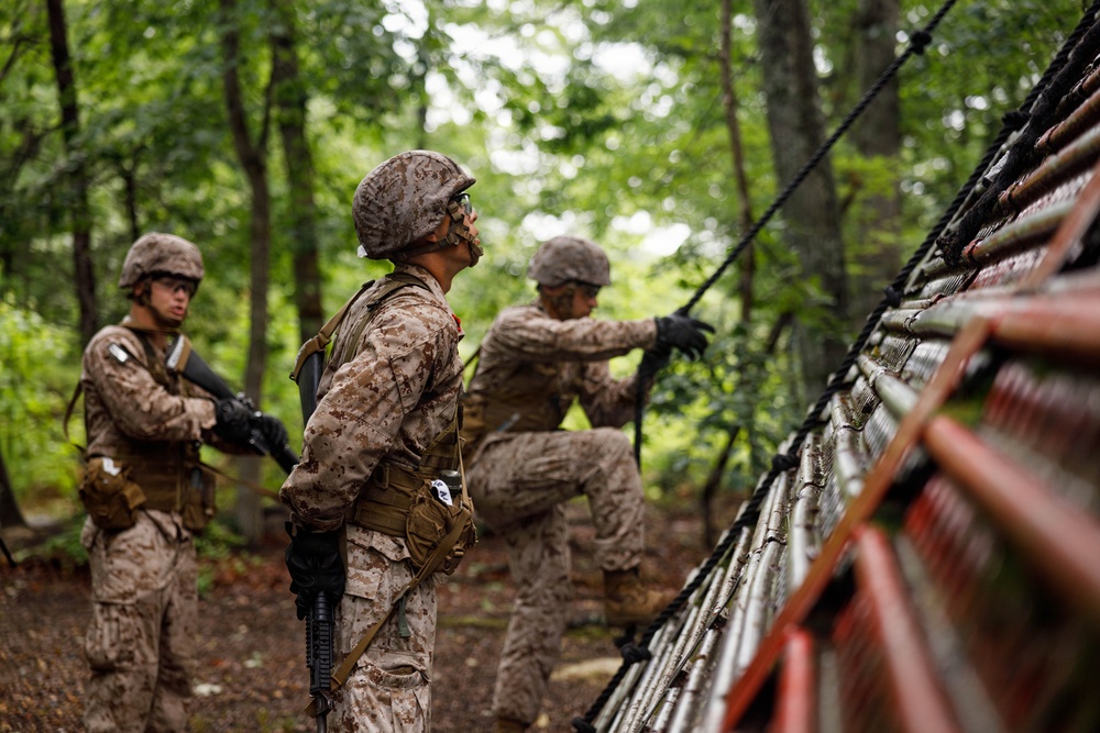 U.S. Marine Corps Officer Candidates conduct the Basic Reaction Course