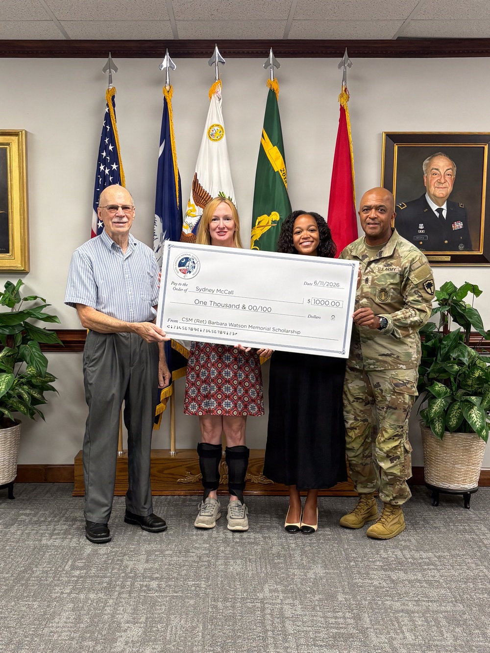 Sidney McCall Receives Barbara Watson Memorial Scholarship