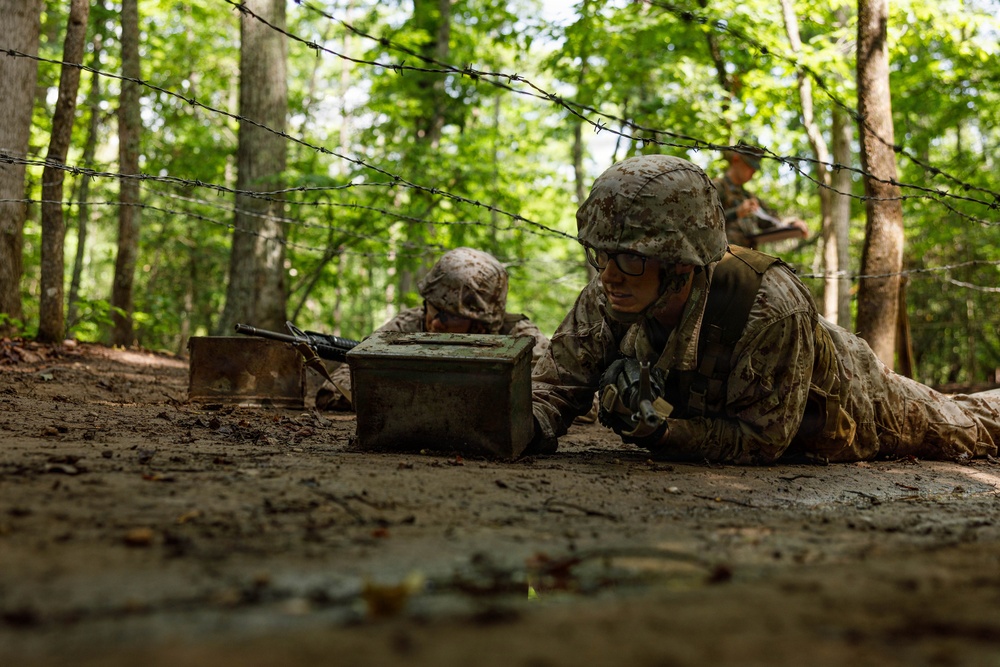 U.S. Marine Corps Officer Candidates conduct the Basic Reaction Course