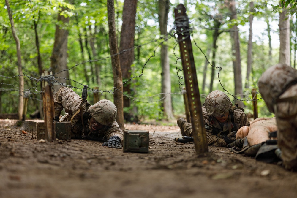 U.S. Marine Corps Officer Candidates conduct the Basic Reaction Course