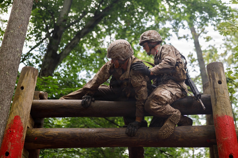 U.S. Marine Corps Officer Candidates conduct the Basic Reaction Course