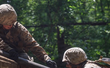 U.S. Marine Corps Officer Candidates conduct the Basic Reaction Course