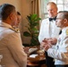 Vice Adm. Doug Perry hosts a dinner for allies and partners