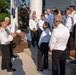 Vice Adm. Doug Perry hosts a dinner for allies and partners