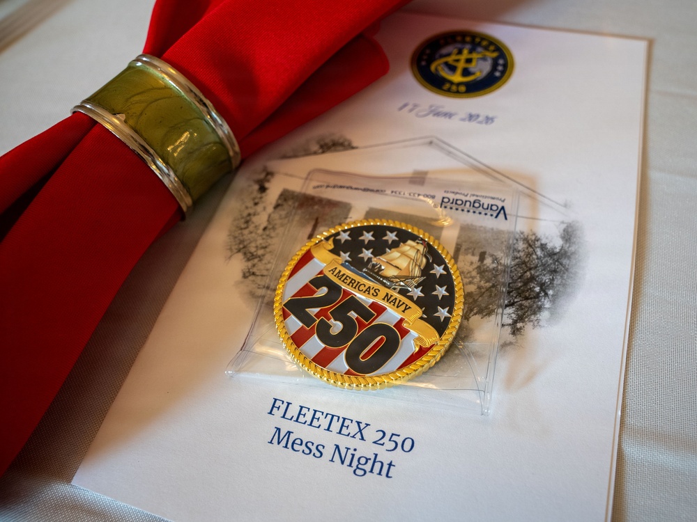Vice Adm. Doug Perry hosts a dinner for allies and partners